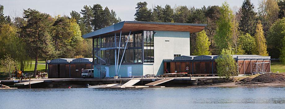 Båtsportens Hus fra vannkanten